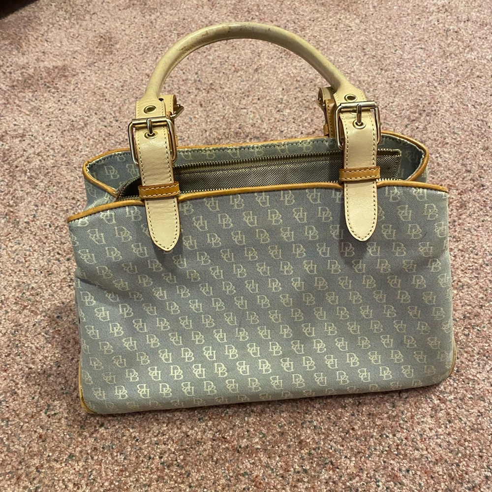 Dooney & Bourke Gray and Cream Satchel